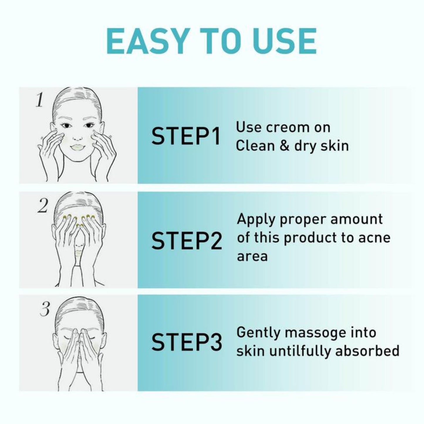 Crema tratamiento acné mascarilla facial